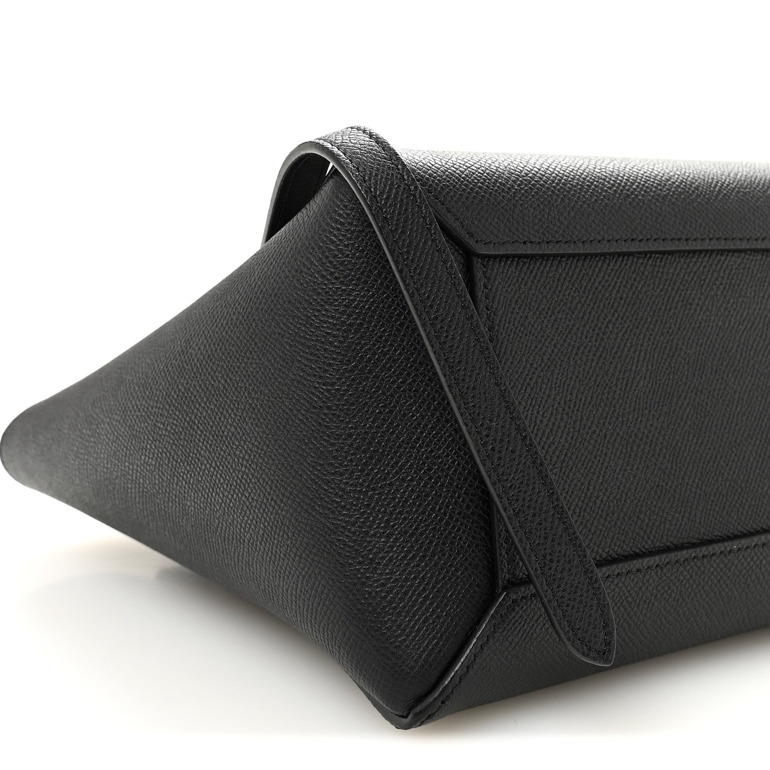 Grained Calfskin Mini Belt Bag Black