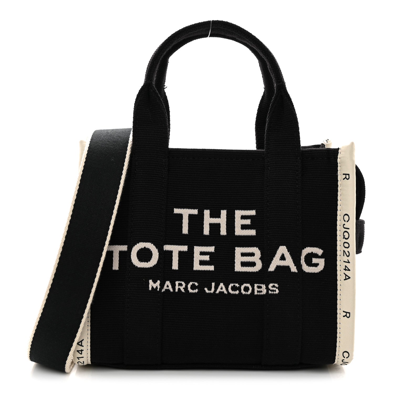 Cotton Canvas The Jacquard Tote Bag Black