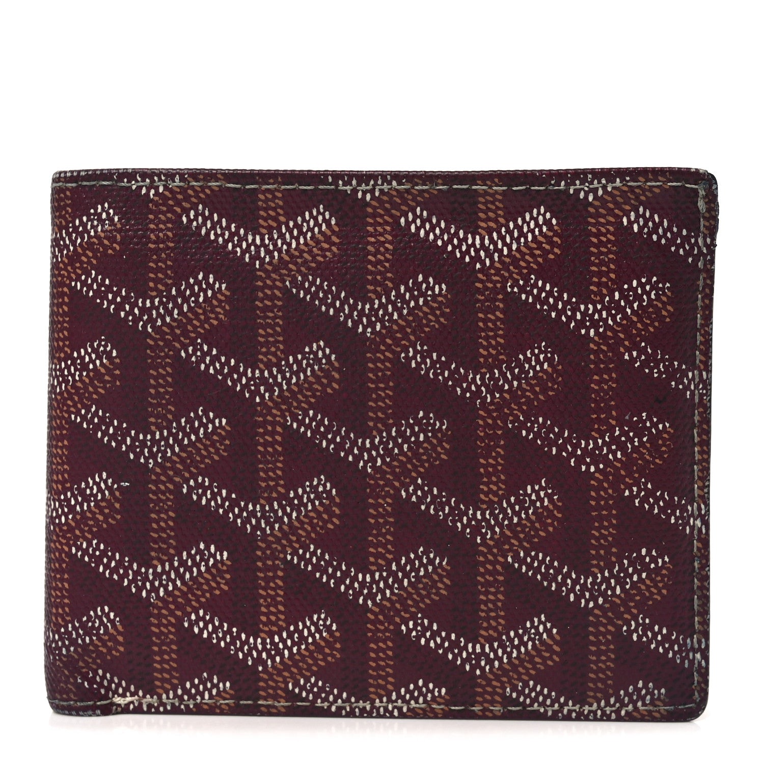 Goyardine Bi-Fold Victoire PM Wallet Burgundy