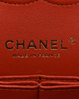 Lambskin Quilted Medium Double Flap Brown
