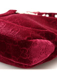 New Velvet Ashmir GG Monogram Small Jackie 1961 Hobo Red