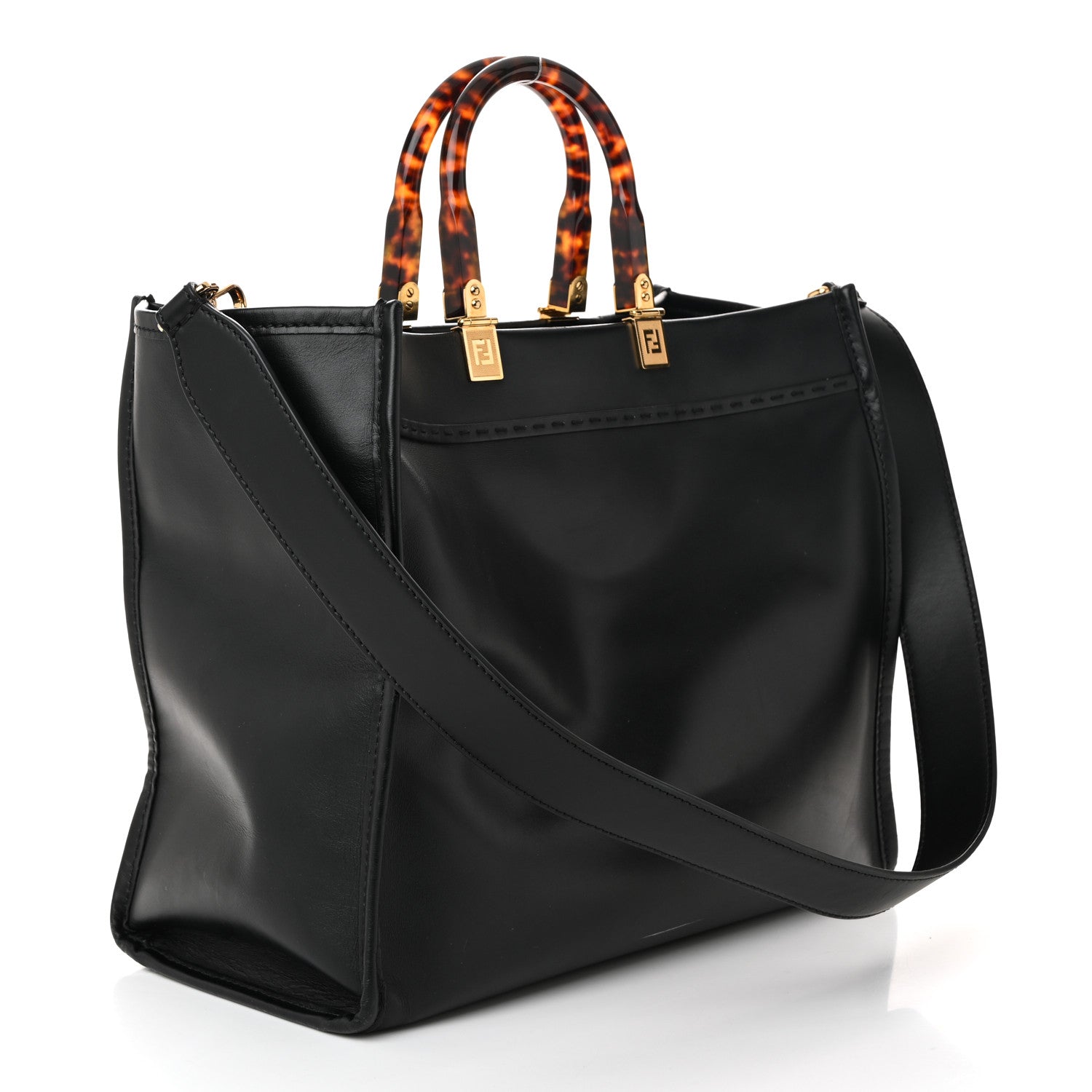 Vitello King Plexiglass Medium FNDI Sunshine Shopper Black