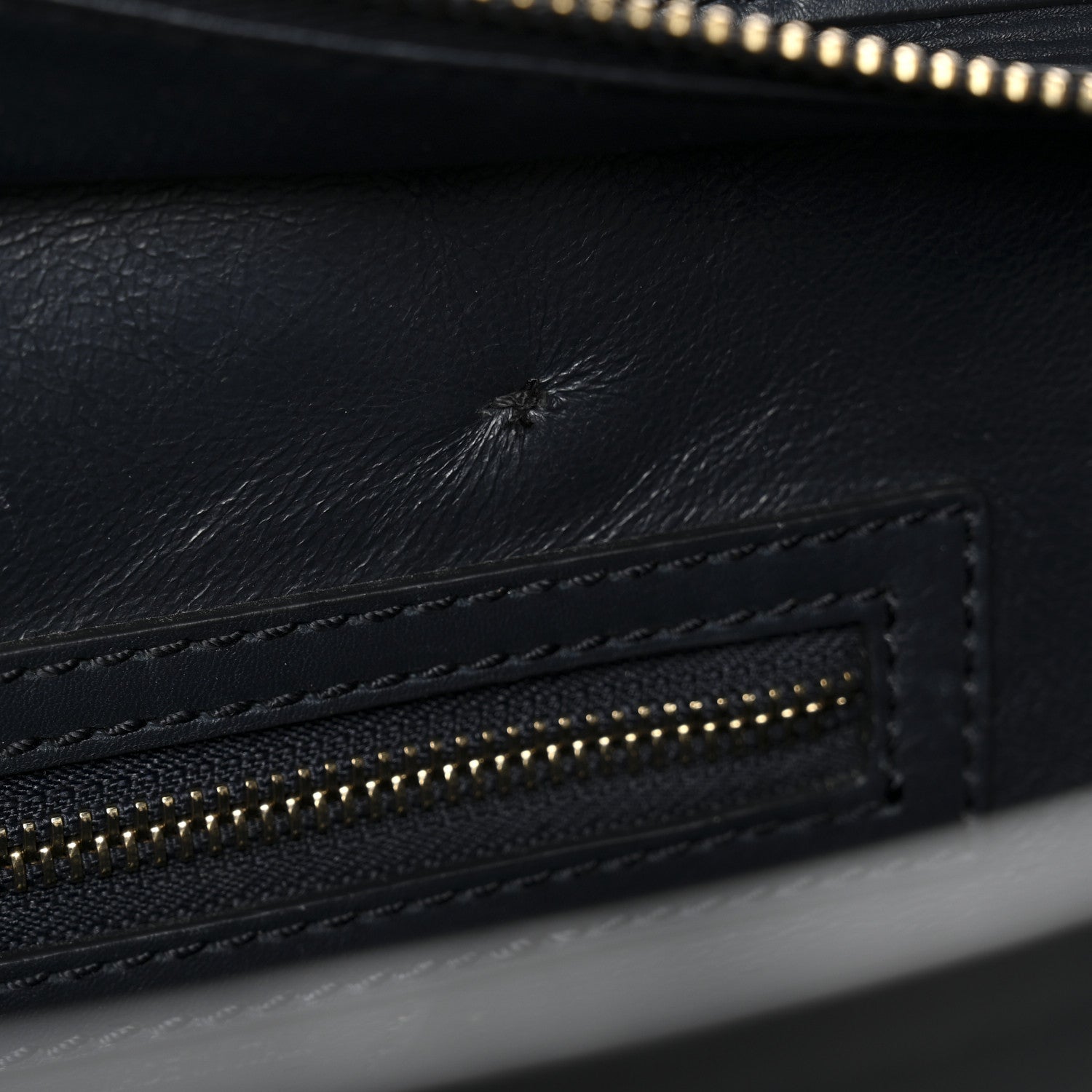 Smooth Calfskin Micro Luggage Navy Blue