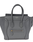 Baby Drummed Calfskin Micro Luggage Kohl