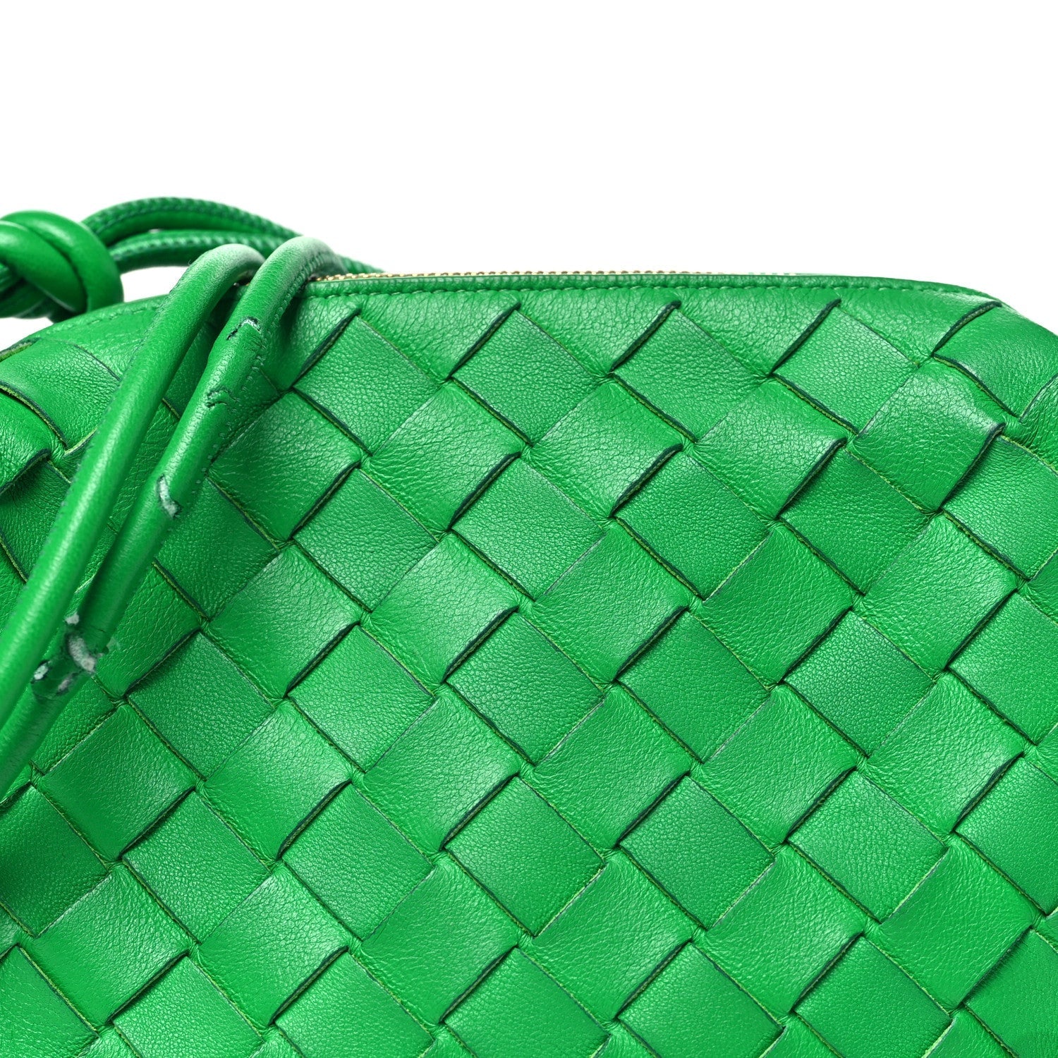 Nappa Intrecciato Mini Loop Camera Bag Parakeet