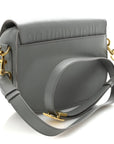 Box Calfskin Medium Bobby Flap Gray