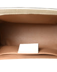 GG Supreme Monogram Berry Textured Dollar Calfskin Small Padlock Shoulder Bag Beige Ebony Light Copper Mystic White