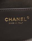 Suede Quilted Mini CHNL 25 Handbag Dark Brown