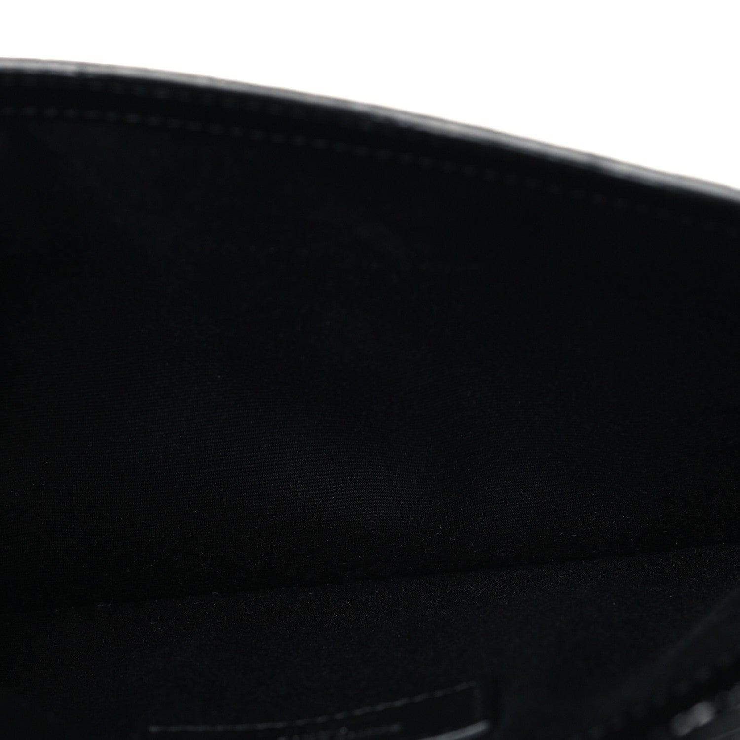 Calfskin Crocodile Embossed Uptown Monogram Pouch Black