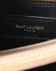 Calfskin Y Quilted Monogram Medium Loulou Chain Satchel Dusty Grey