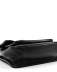 Lambskin Matelasse Monogram Baby Niki Chain Satchel Black