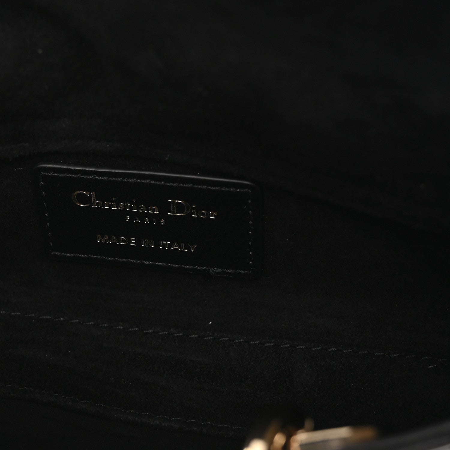 Lambskin Cannage Micro Lady D-Joy Black