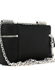 Satin Crystal Pave Medium Sicily Tubes Black
