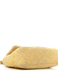 Tweed Quilted Medium CHNL 19 Flap Yellow Pink