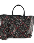 Coated Canvas Coco Small Tote Black