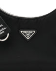 Tessuto Nylon Saffiano Mini Re-Edition 2005 Bag Black