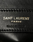 Calfskin Y Quilted Monogram Small Loulou Chain Satchel Black