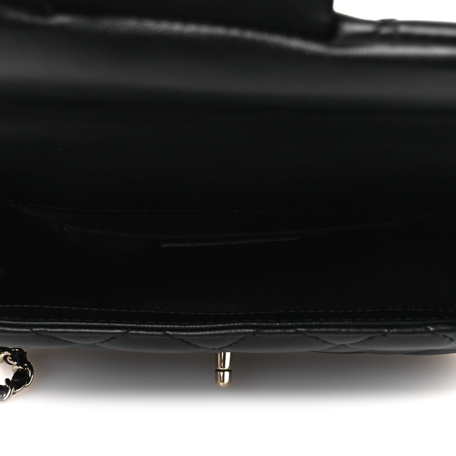 Lambskin Quilted Small My Precious Flap Black