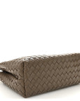 Nappa Intrecciato Medium Andiamo Shoulder Bag Taupe Grey