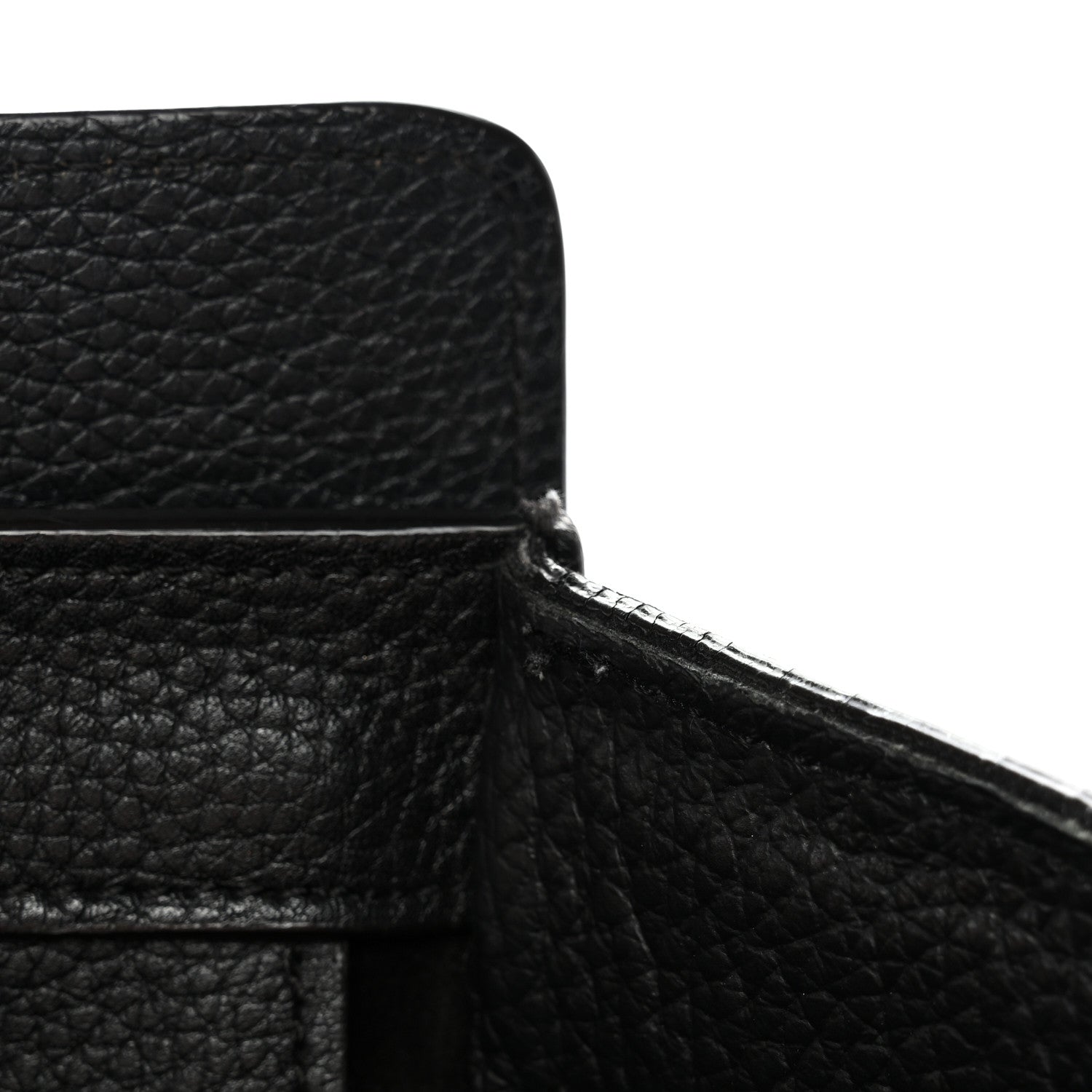 Drummed Calfskin Mini Luggage Black