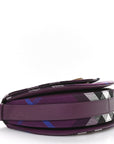 Jacquard Check Medium Rocking Horse Crossbody Pansy