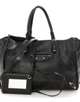 Veau Papier A6 Zip Around Tote Black