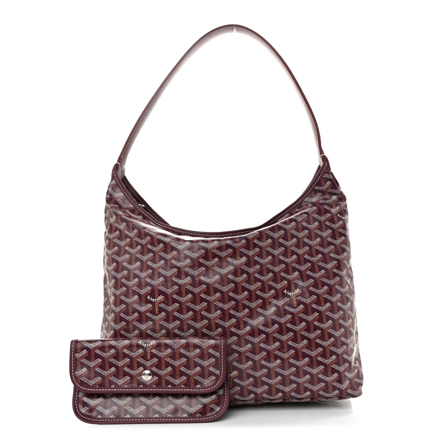 Goyardine Boheme Hobo Burgundy
