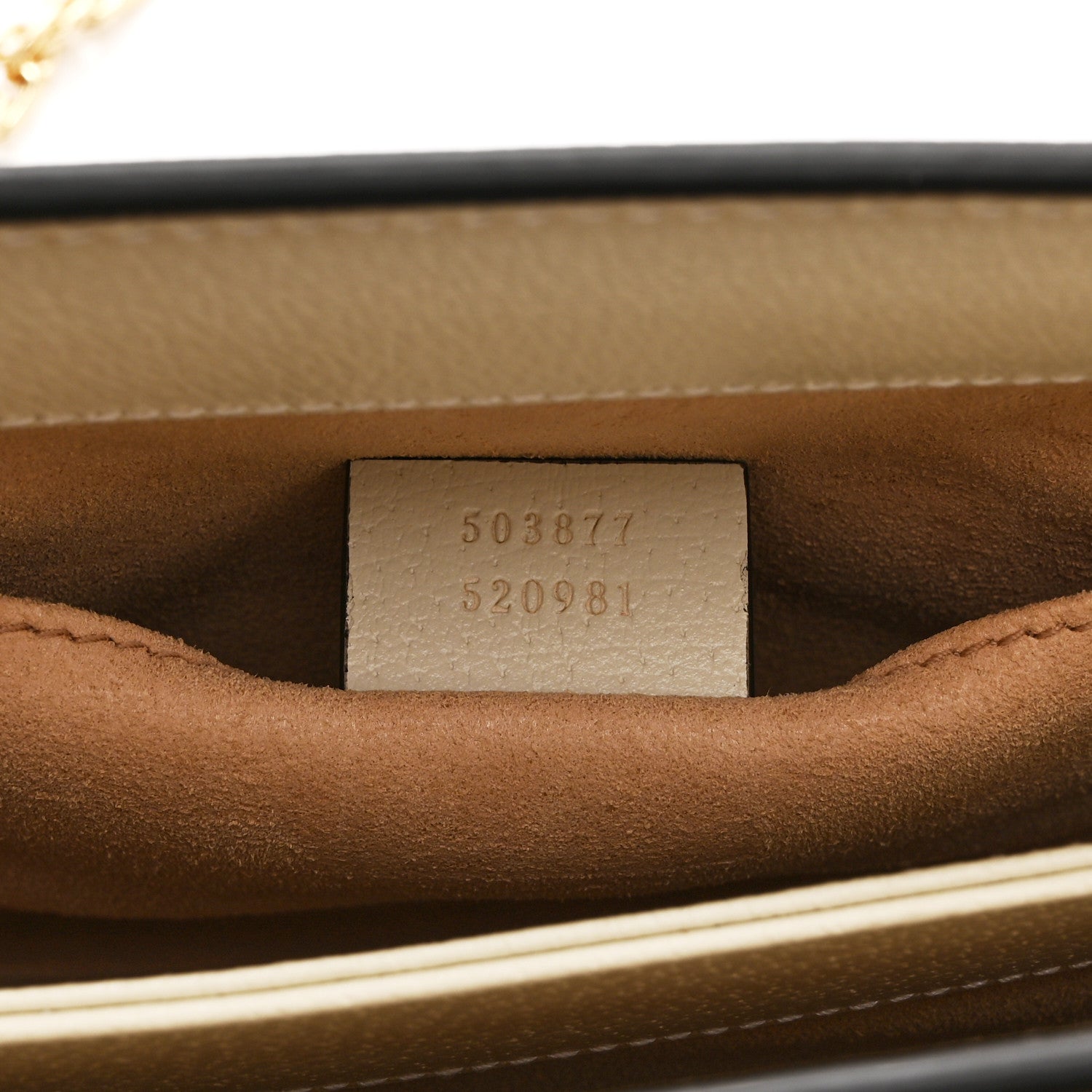 GG Supreme Monogram Textured Calfskin Web Small Ophidia Chain Shoulder Bag Beige Ebony Mystic White