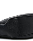 Pebbled Calfskin Small Soho Disco Bag Black