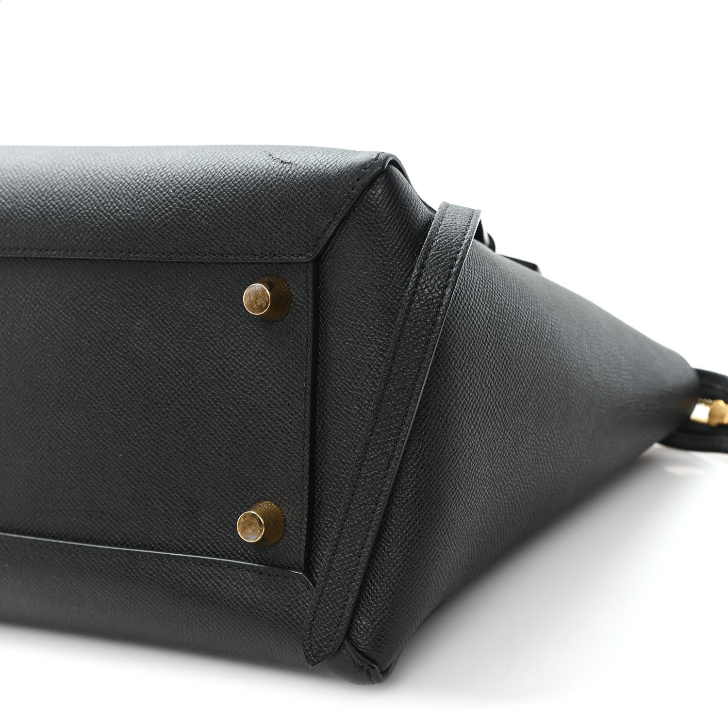 Grained Calfskin Mini Belt Bag Black
