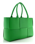 Nappa Maxi Intrecciato Medium Arco Tote Parakeet
