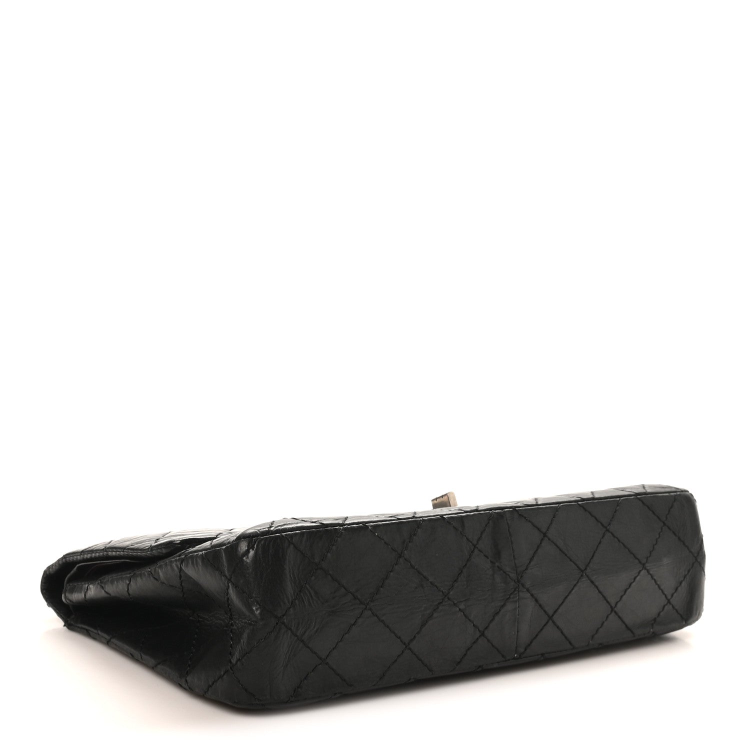 Aged Calfskin Quilted 2.55 Reissue 226 Flap Black
