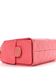 Caviar Quilted Mini CHNL 25 Handbag Coral