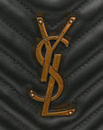 Calfskin Matelasse Monogram Lou Camera Bag Black