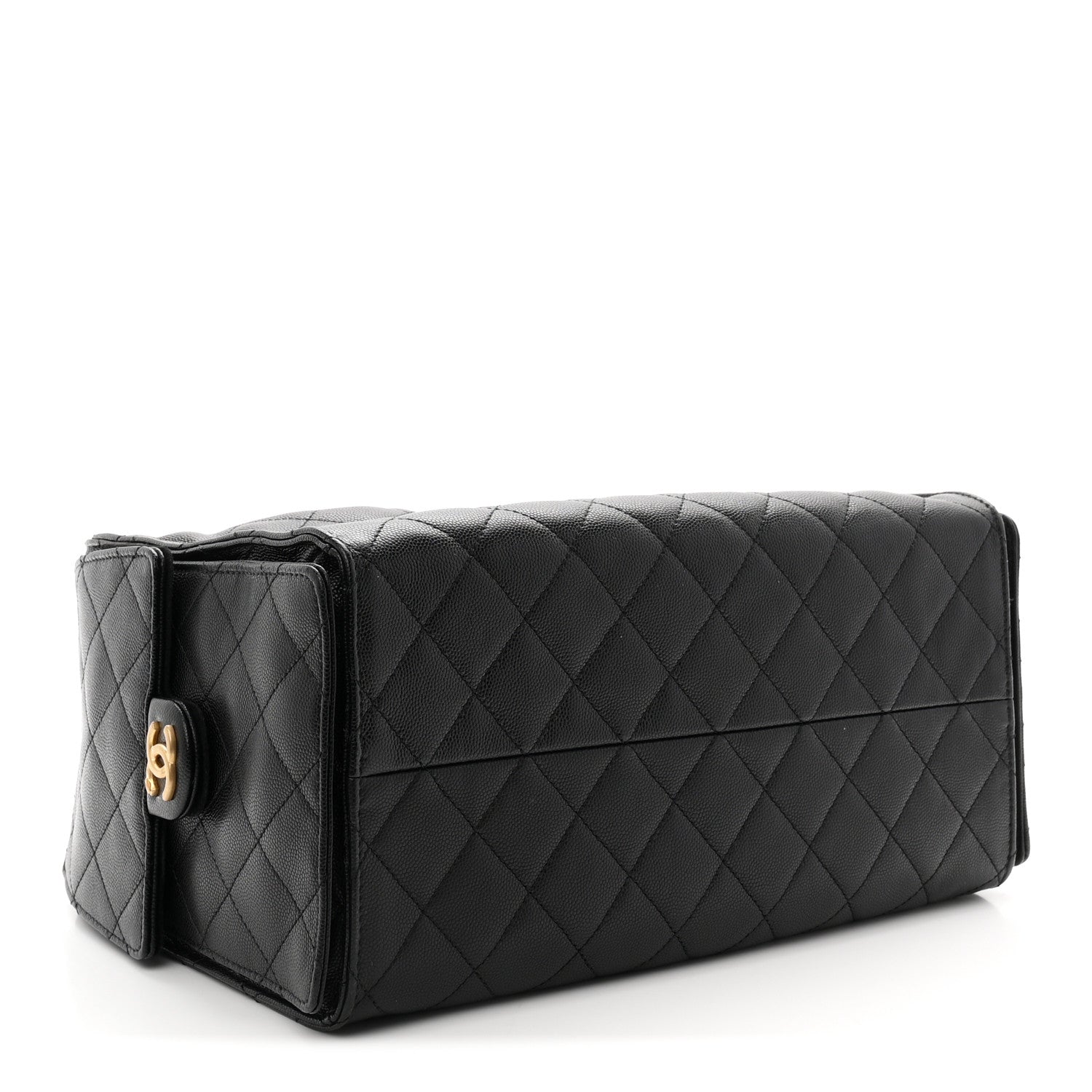 Caviar Quilted Medium CHNL 25 Handbag Black