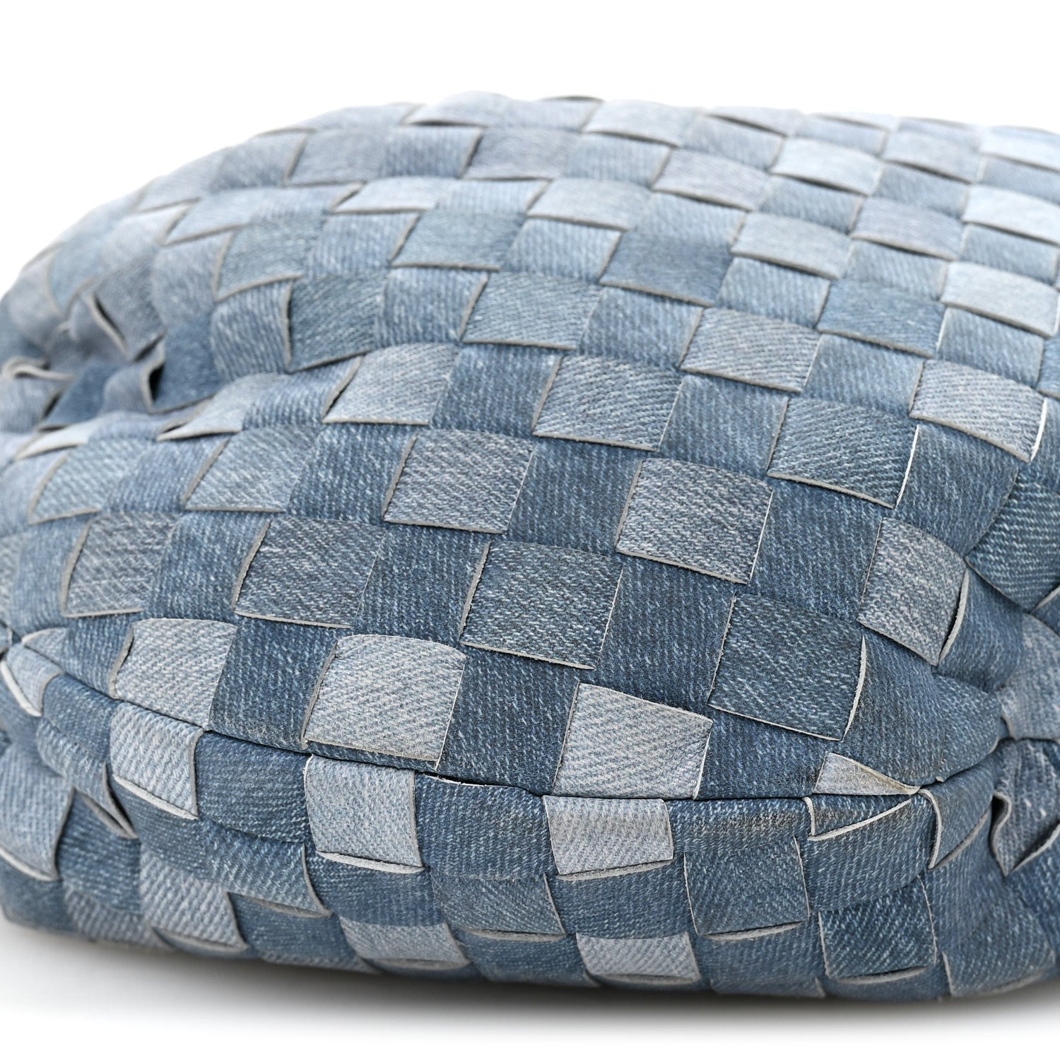 Nappa Denim Effect Intrecciato Teen Jodie Hobo Denim