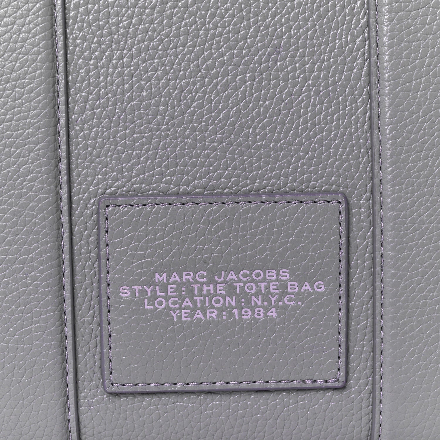 Grained Calfskin Small The Tote Bag Lavender