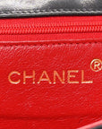 Fabric Quilted Crystal Envelope Small Flap Black