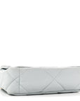 Lambskin Quilted Medium CHNL 19 Flap Light Blue