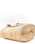 Raffia Large Basket Tote Bag Natural Tan