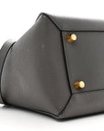 Grained Calfskin Mini Belt Bag Grey