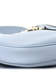 Grained Calfskin Web Medium Jackie 1961 Hobo Light Blue