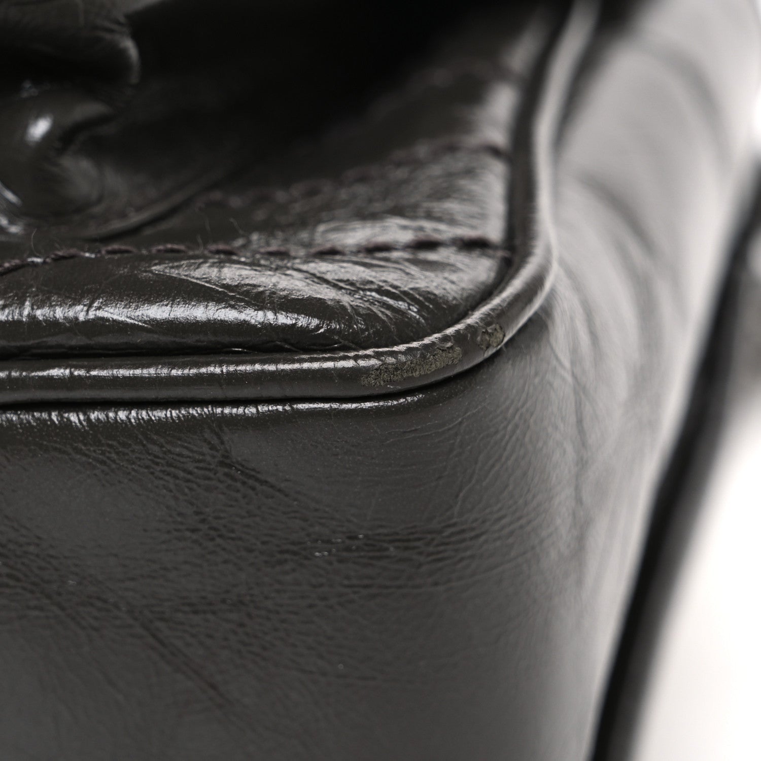 Crinkled Calfskin Matelasse Monogram Medium Niki Chain Satchel Storm