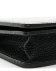 Calfskin Mini GG Marmont Chain Wallet Black