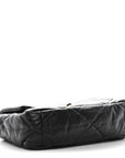 Lambskin Quilted Medium CHNL 19 Flap Black