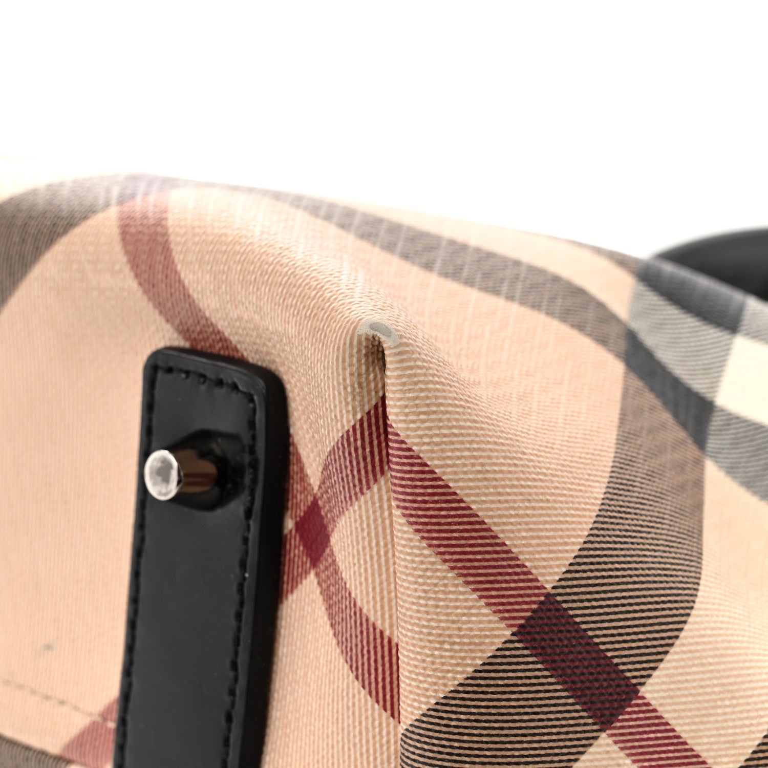 Supernova Check Small Nickie Tote Black