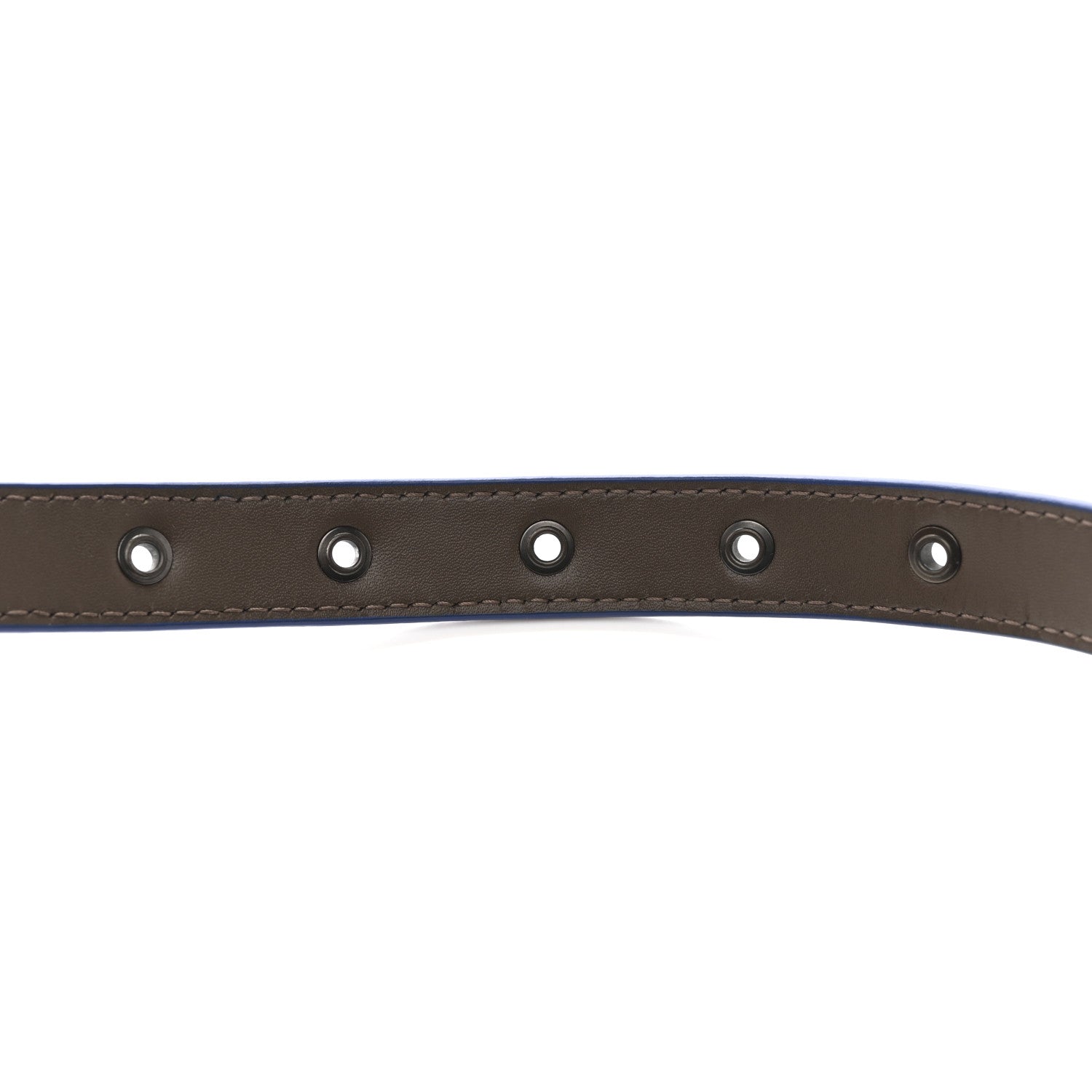 Metallic Nappa Intrecciato Belt 80 32 Blue