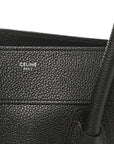 Drummed Calfskin Mini Luggage Black