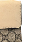 GG Supreme Monogram Calfskin Small Padlock Shoulder Bag Beige Mystic White Sun Oil
