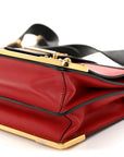 City Calfskin Saffiano Cahier Bag Fuoco Black